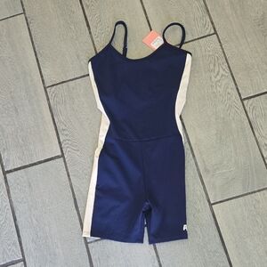 ADAY Navy One-Piece‎ Shorts Swimsuit — NWT — Size